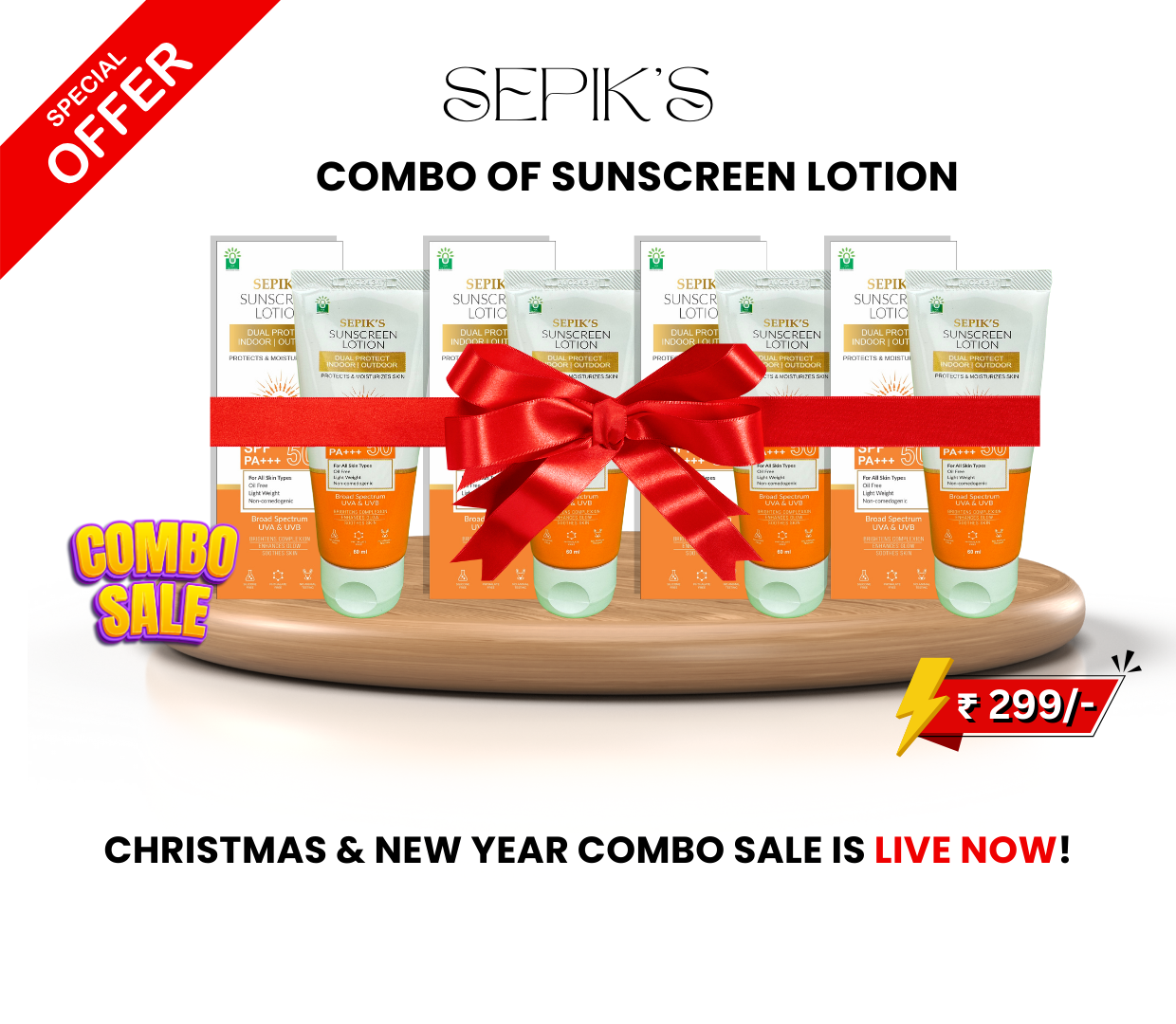 COMBO OF SUNSCREEN LOTION