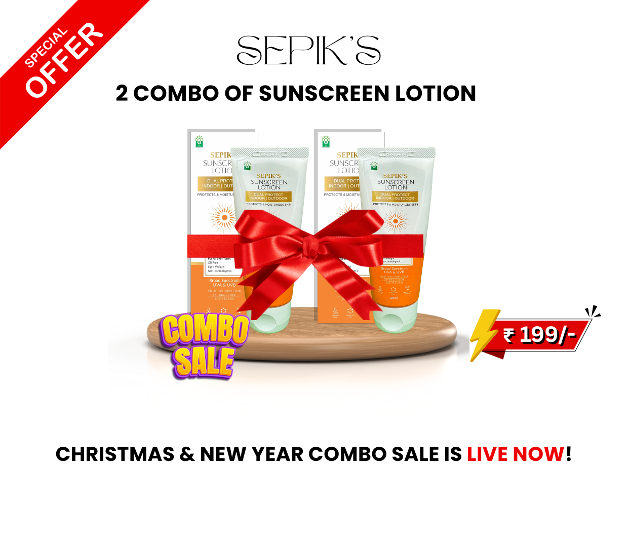 2 COMBO OF SUNSCREEN LOTION