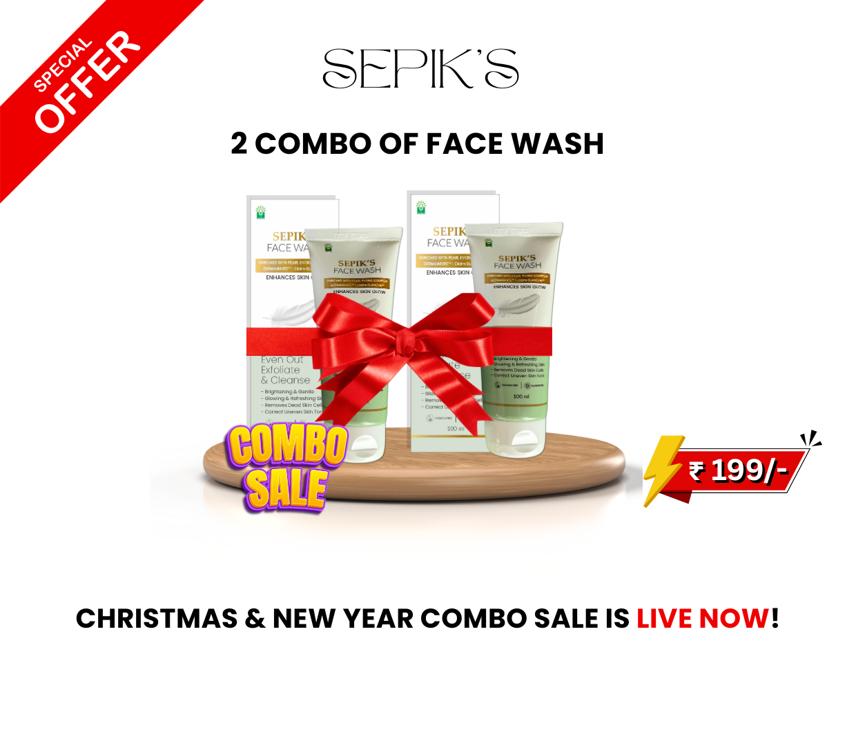 2 COMBO OF FACE WASH